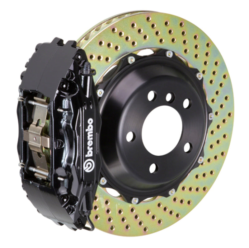 Brembo 00-02 Expedition 2WD Fr GT BBK 4Pis Cast 2pc 355x32 2pc Rotor Drilled-Black