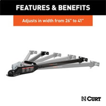 Load image into Gallery viewer, RockJock Curt Tow Bar with Adjustable Width Arms Car Mount 2in Ball 5000lbs