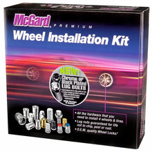 Load image into Gallery viewer, McGard 4 Lug Hex Install Kit w/Locks (Cone Seat Bolt) M12X1.25 / 17mm Hex / 22.0mm Shank L. - Chrome