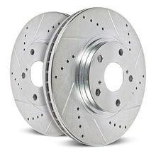 Load image into Gallery viewer, Power Stop 21-22 Ford F-150 Rear Drilled &amp; Slotted Rotor (Pair)