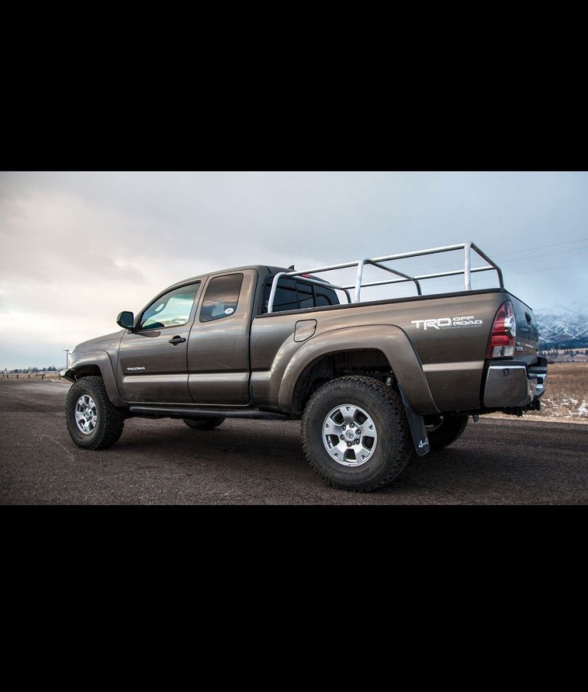 Tacoma Steel Heavy Duty Bed Cage Steel Long Bed Unwelded 20.0 Inch Bare Pack Rack Kit 95-04 Toyota Tacoma All Pro Off Road