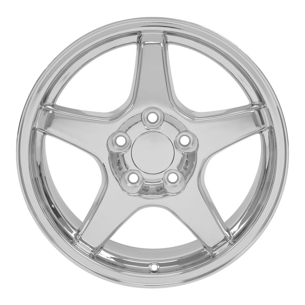 17" Replica Wheel CV01 Fits Chevrolet Corvette - ZR1 Rim 17x9.5 Chrome Wheel