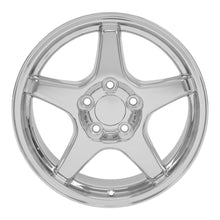 Load image into Gallery viewer, 17&quot; Replica Wheel CV01 Fits Chevrolet Corvette - ZR1 Rim 17x9.5 Chrome Wheel