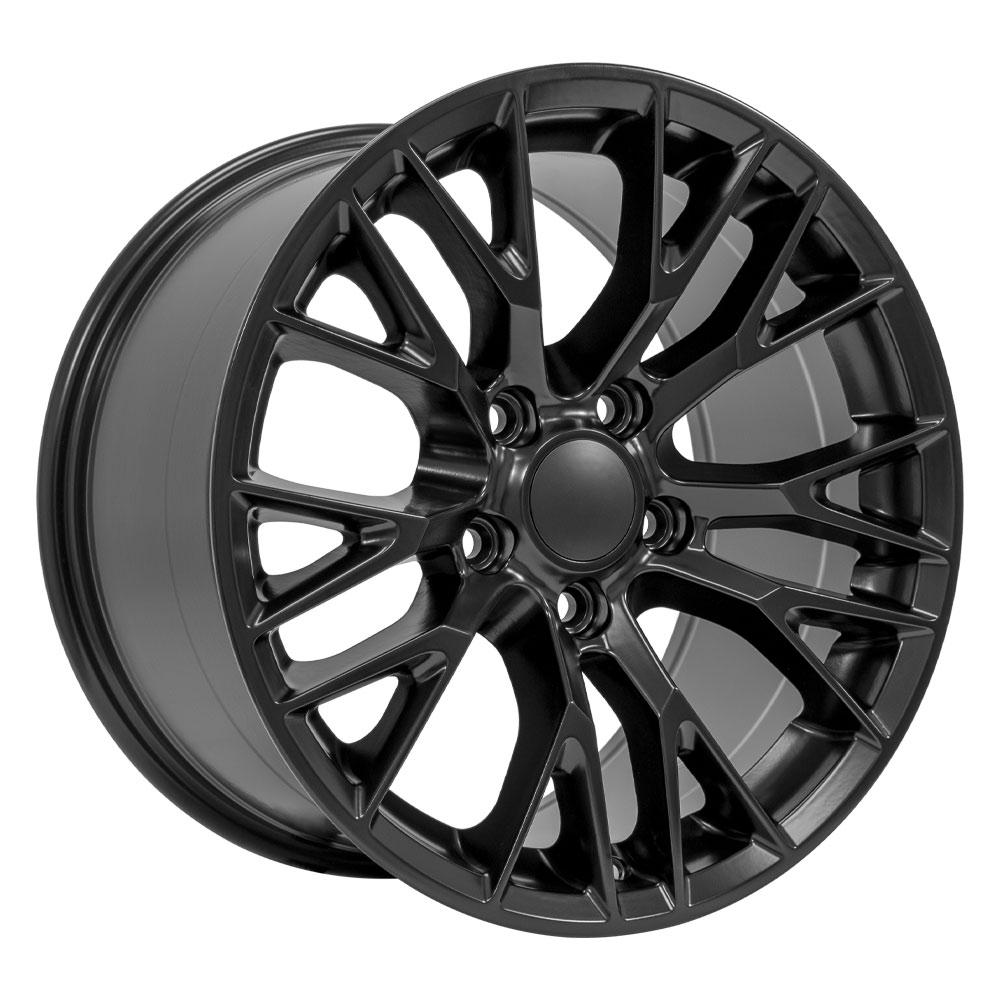 17" Replica Wheel CV22 Fits Chevrolet Corvette - C7 Z06 Rim 17x9.5 Black Wheel