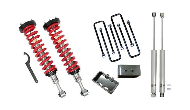 1-4 Inch Lift Coilovers 3 Inch / Rear Blocks w/ U Bolts and Shocks 96-04 Toyota Tacoma Freedom Off-Road