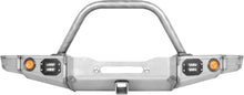 Load image into Gallery viewer, 86-95 Suzuki Samurai Front Bumpers - 0-1 Inch Winch Plate Short Ends with Stubby Ends Double Bend Stinger Bare Low Range Off Road