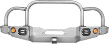 Load image into Gallery viewer, 86-95 Suzuki Samurai Front Bumpers - 0-1 Inch Winch Plate Short Ends with Stubby Ends Grill and Headlight Guard Bare Low Range Off Road