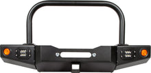 Load image into Gallery viewer, 86-95 Suzuki Samurai Front Bumpers - 0-1 Inch Winch Plate Short Ends Grill Guard Black Powder Coat Low Range Off Road