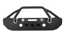 Load image into Gallery viewer, Fishbone Offroad 07-18 Jeep Wrangler Front Winch Bumper W/LEDs Full Width - Blk Texured Powdercoated