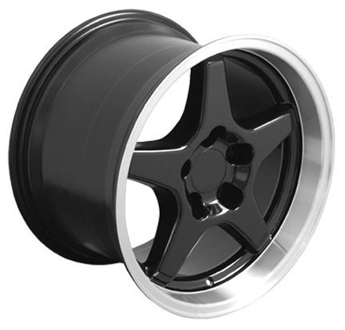 17" Replica Wheel CV01 Fits Chevrolet Corvette - ZR1 Rim 17x11 Black Wheel