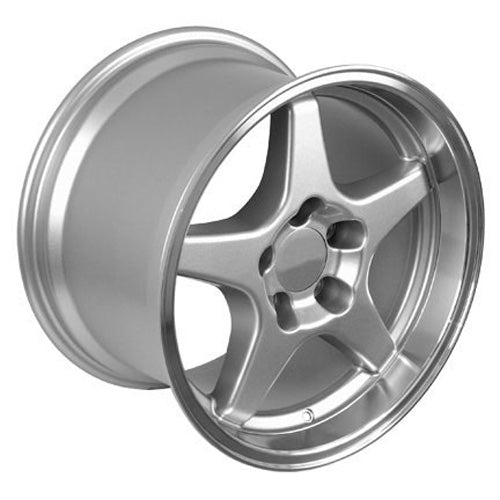 17" Replica Wheel CV01 Fits Chevrolet Corvette - ZR1 Rim 17x11 Silver Wheel