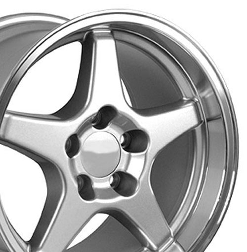 17" Replica Wheel CV01 Fits Chevrolet Corvette - ZR1 Rim 17x11 Silver Wheel