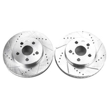 Cargar imagen en el visor de la galería, Power Stop 16-19 Toyota Prius Front Evolution Drilled &amp; Slotted Rotors - Pair