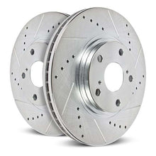 Cargar imagen en el visor de la galería, Power Stop 20-23 Toyota Highlander Front Drilled &amp; Slotted Rotor (Pair)