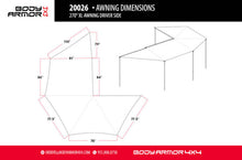Load image into Gallery viewer, Body Armor 4x4 Sky Ridge 270XL Awning Driver Side w/ Mounting Brackets