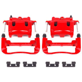 Power Stop 04-06 Infiniti QX56 Front Red Calipers w/Brackets - Pair