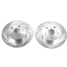 Cargar imagen en el visor de la galería, Power Stop 11-16 Scion tC Rear Evolution Drilled &amp; Slotted Rotors - Pair