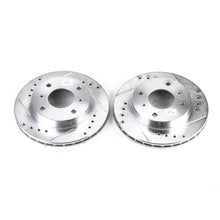 Cargar imagen en el visor de la galería, Power Stop 89-96 Nissan 240SX Front Evolution Drilled &amp; Slotted Rotors - Pair