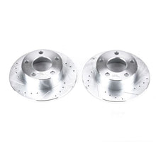 Cargar imagen en el visor de la galería, Power Stop 95-04 Audi A6 Rear Evolution Drilled &amp; Slotted Rotors - Pair