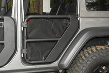 Cargar imagen en el visor de la galería, Rugged Ridge Fortis Tube Door Covers Rear Pair Black 18-20 Jeep Wrangler JLU
