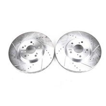 Cargar imagen en el visor de la galería, Power Stop 04-08 Acura TL Front Evolution Drilled &amp; Slotted Rotors - Pair