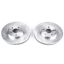 Cargar imagen en el visor de la galería, Power Stop 01-06 Lexus LS430 Front Evolution Drilled &amp; Slotted Rotors - Pair