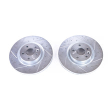 Cargar imagen en el visor de la galería, Power Stop 2018 Jaguar E-Pace Front Evolution Drilled &amp; Slotted Rotors - Pair