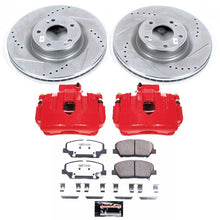 Cargar imagen en el visor de la galería, Power Stop 10-16 Hyundai Genesis Coupe Front Z26 Street Warrior Brake Kit w/Calipers