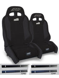 PRP 03-06 Jeep Wrangler TJ Enduro Elite Suspension Seat Crawl Edition - Black (Pair)