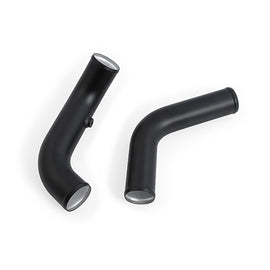 Kit de intercooler diésel Mishimoto Ford Ranger 3.2L 2011+ plateado con tubos negros arrugados