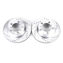 Cargar imagen en el visor de la galería, Power Stop 17-19 Porsche 718 Boxster Rear Evolution Drilled &amp; Slotted Rotors - Pair