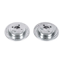 Cargar imagen en el visor de la galería, Power Stop 07-16 Mini Cooper Rear Evolution Drilled &amp; Slotted Rotors - Pair