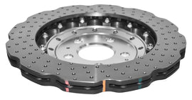 DBA 13-16 Audi RS5 (con discos de hierro con borde festoneado) Rotor ondulado perforado trasero serie 5000 con sombrero plateado