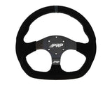 PRP Suede D-Shape Steering Wheel - Blue