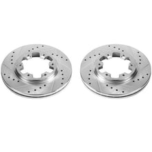 Load image into Gallery viewer, Power Stop 85-86 Nissan 720 Front Evolution Drilled &amp; Slotted Rotors - Pair