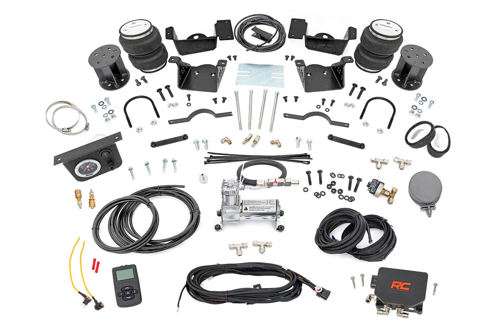 Air Spring Kit w/compressor Wireless Controller 3-5 Inch Lift Kit Silverado/Sierra 2500HD/3500HD (20- Rough Country