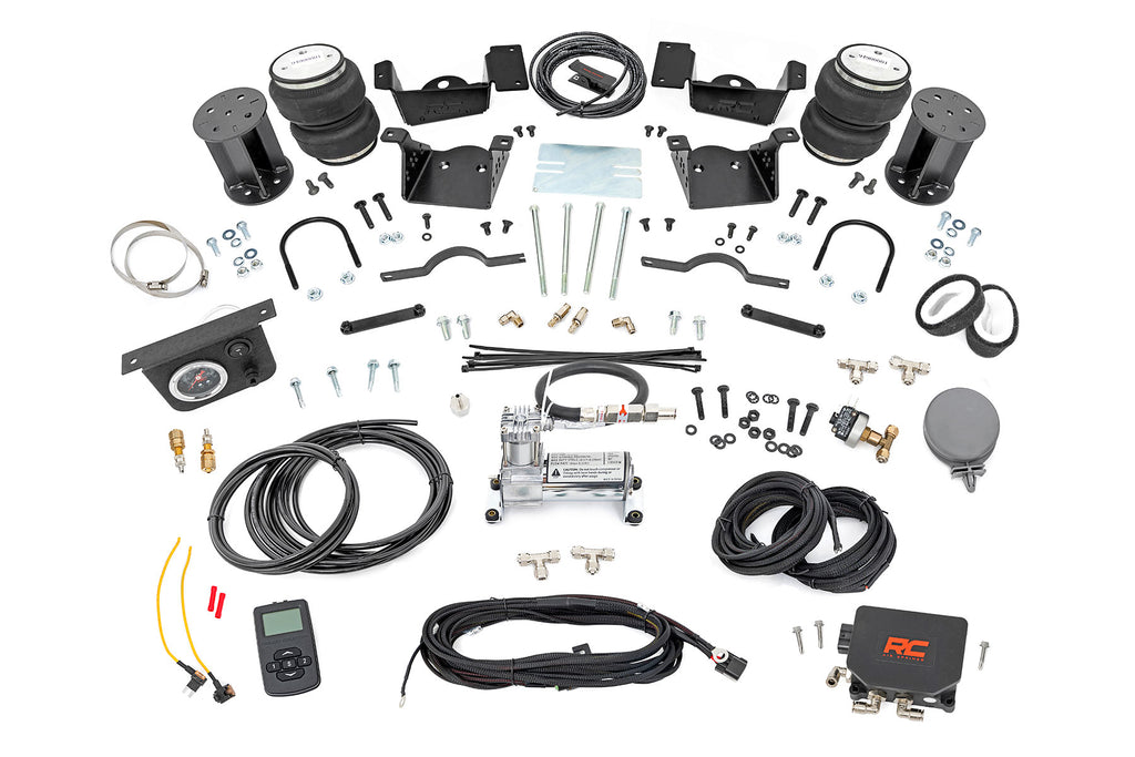 Air Spring Kit w/compressor Wireless Controller 7 Inch Lift Kit Silverado/Sierra 2500HD/3500HD (20-25 Rough Country