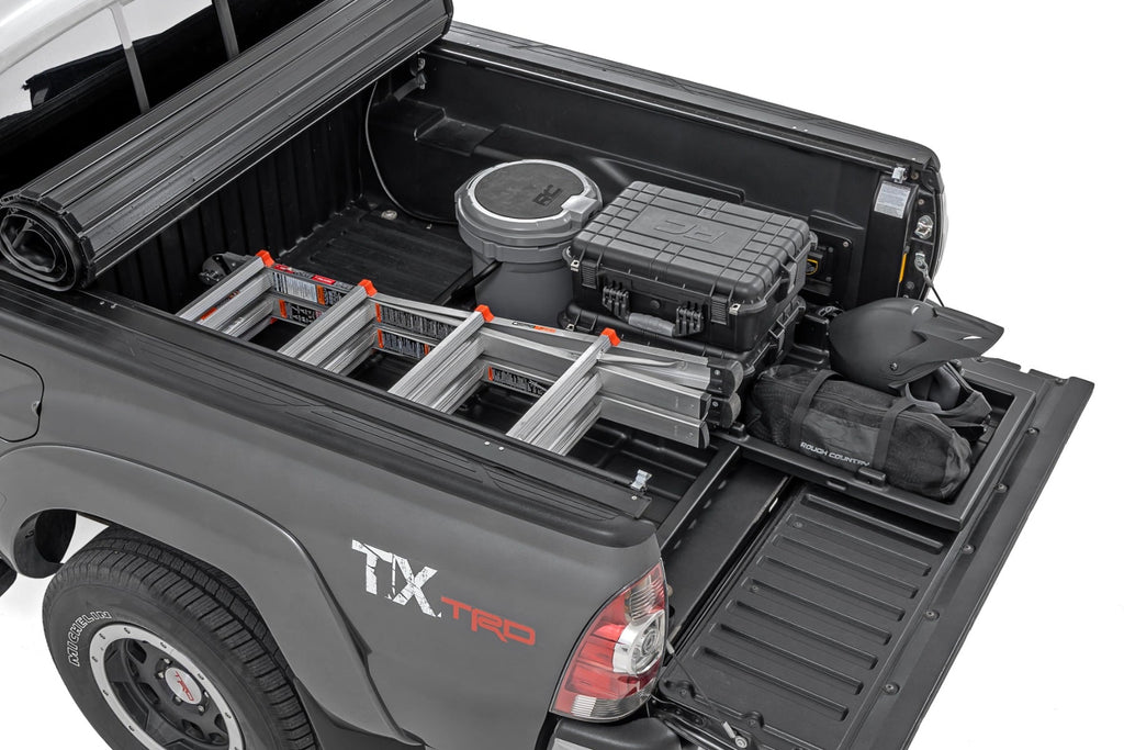 Truck Bed Cargo Storage Tray Mid-Size Bed Storage Tray Easy Access Rough Country