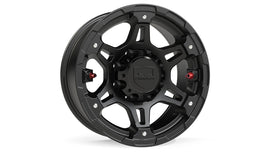 Nomad Split Spoke Off-Road Wheel 8x6.5 Inch -12mm Metallic Black TeraFlex