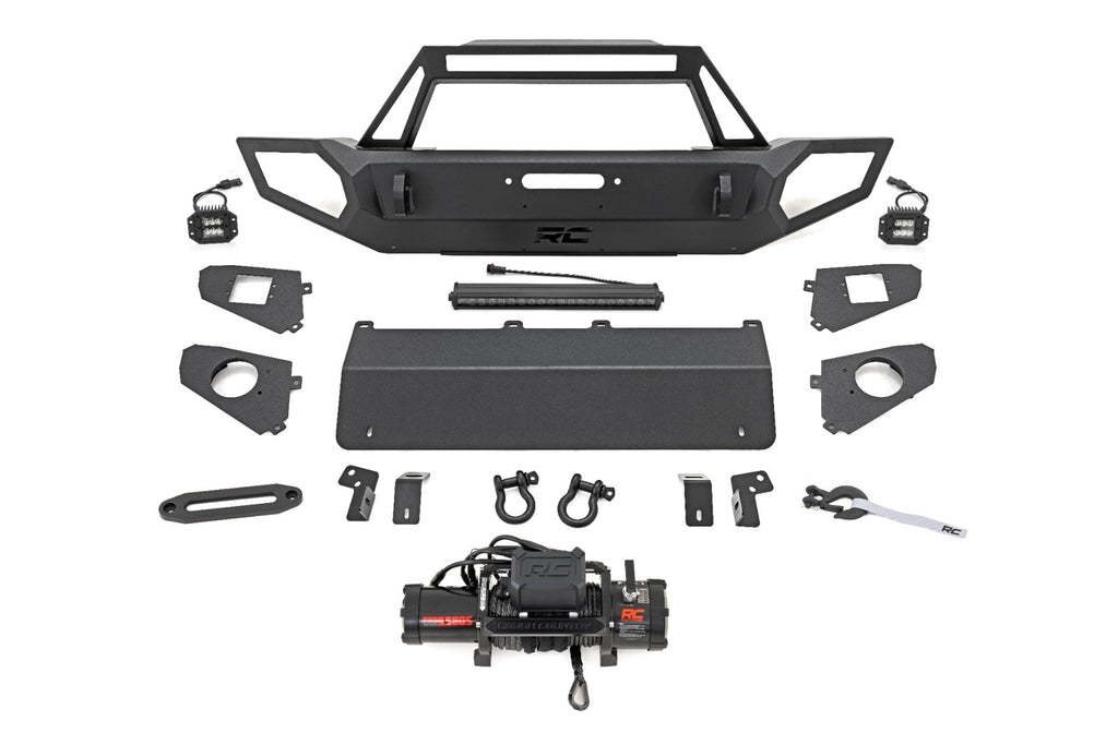 Front Winch Bumper 9500S Jeep Gladiator JT/Wrangler JK & JL/Wrangler Unlimited 4WD Rough Country