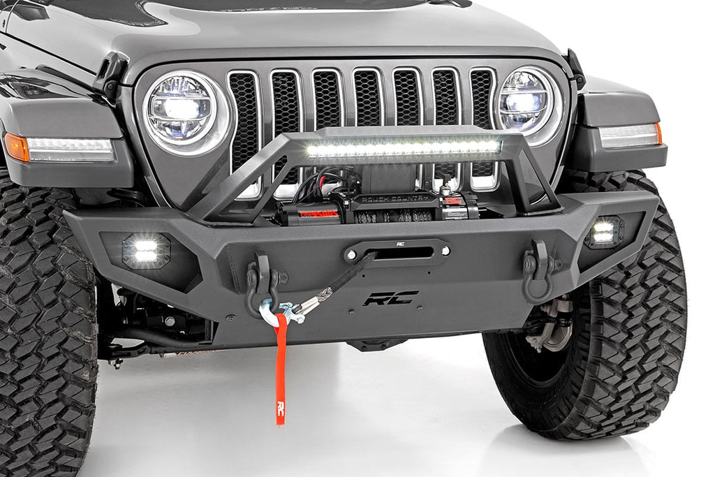 Front Winch Bumper 9500S Jeep Gladiator JT/Wrangler JK & JL/Wrangler Unlimited 4WD Rough Country