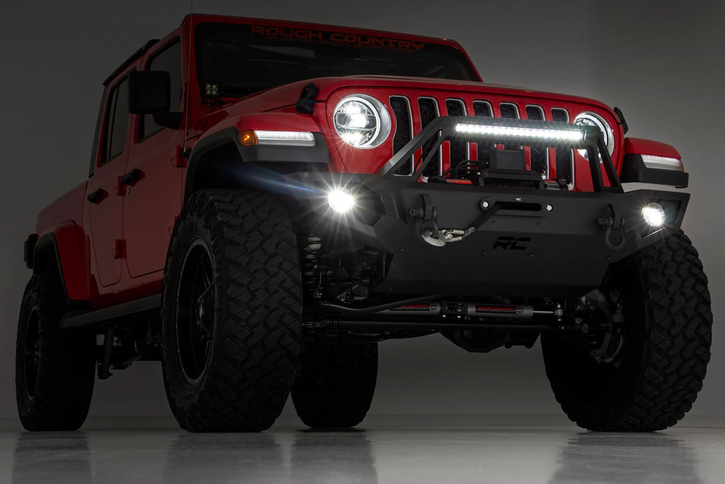 Front Winch Bumper 9500S Jeep Gladiator JT/Wrangler JK & JL/Wrangler Unlimited 4WD Rough Country