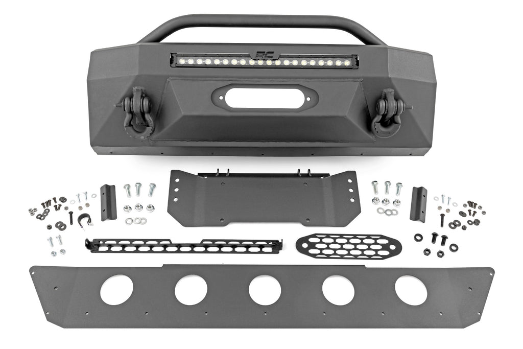 Front Bumper Hybrid 20 Inch Black LED Amber Toyota 4Runner 2WD/4WD (14-24) Rough Country