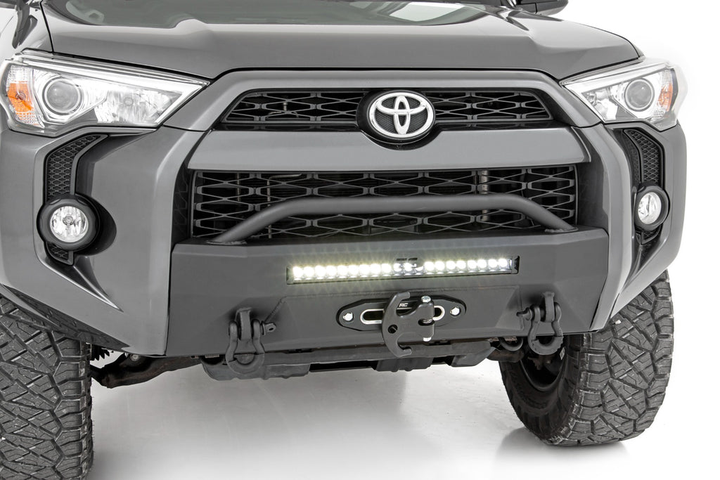 Front Bumper Hybrid 20 Inch Black LED Amber Toyota 4Runner 2WD/4WD (14-24) Rough Country