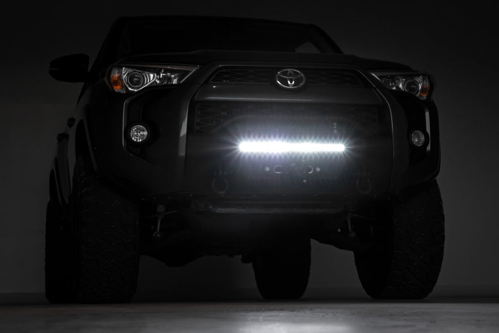 Front Bumper Hybrid 20 Inch Black LED Amber Toyota 4Runner 2WD/4WD (14-24) Rough Country