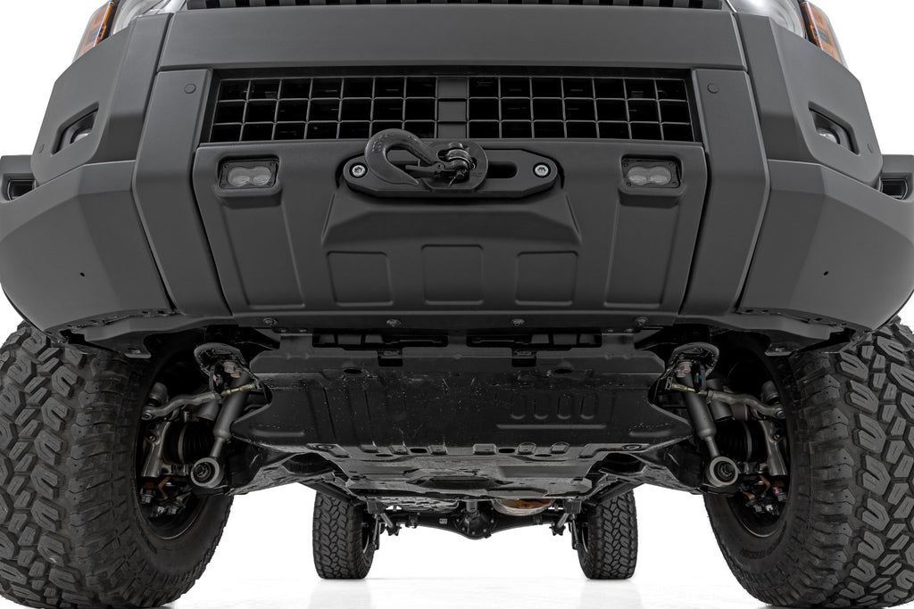 Hidden Winch Mount White SAE Fog Toyota Land Cruiser 4WD (2024-2026) Rough Country