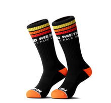 Cargar imagen en el visor de la galería, Method Classic Stripes Logo Performance Socks - Black