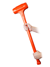 Cargar imagen en el visor de la galería, Impact Poly Hammers 10 Lbs Orange Polyurethane Dead Blow Sledge Hammer