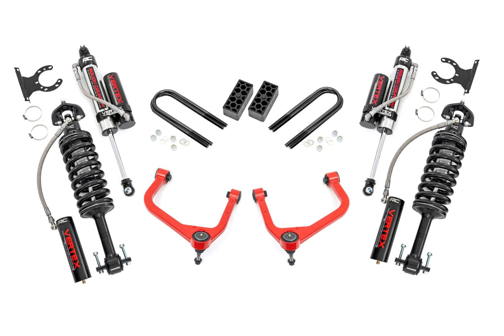 3.5 Inch Lift Kit Vertex Red Chevy Silverado 1500 2WD/4WD (2025-2026) Rough Country