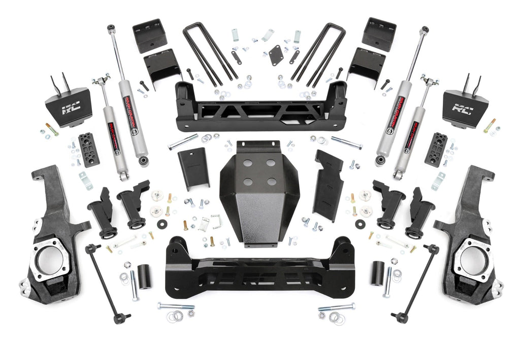 5 Inch Lift Kit Torsion Drop w/ Overloads Silverado/Sierra 2500HD/3500HD (20-26) Rough Country